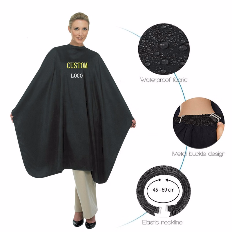 Waterproof Nylon Hairdresser Custom Barber Salon Cape