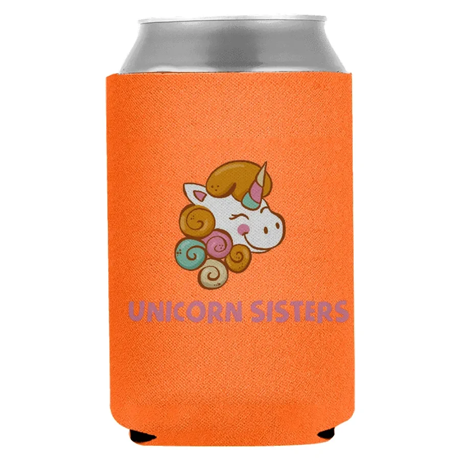 Neon Colors Collapsible, custom koozie with logo imprint 1