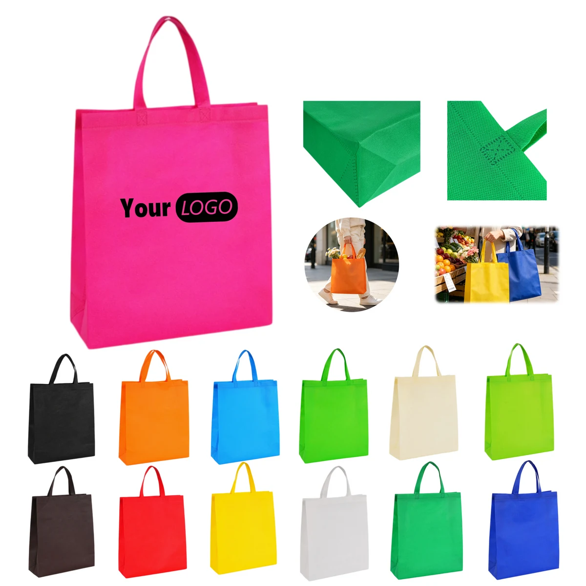 Personalized Non Woven Shopping Tote 1