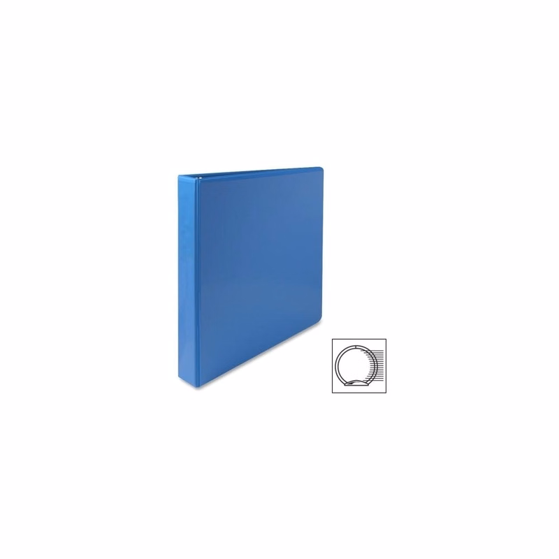 3 Ring Binders - Light Blue 1" 2 Interior Pockets