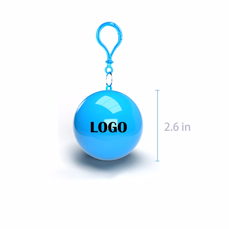 Fashion Color Waterproof Pocket Raincoat Ball