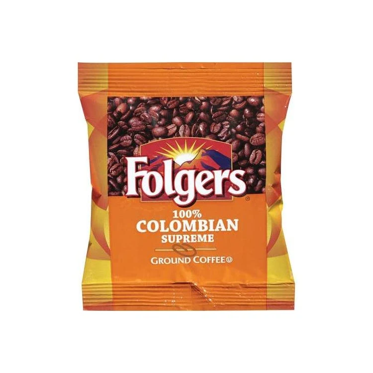Folgers Ground Coffee Bags - 100% Colombian Supreme 1.75 oz 42 Carton 1