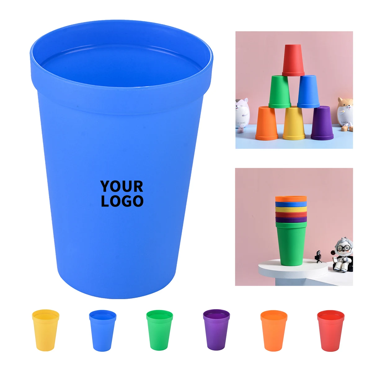 Polypropylene Plastic Sixteen Ounce Stadium Cup 1