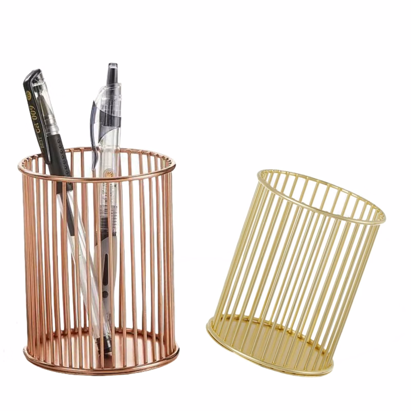 Gold Makeup Brush Holder