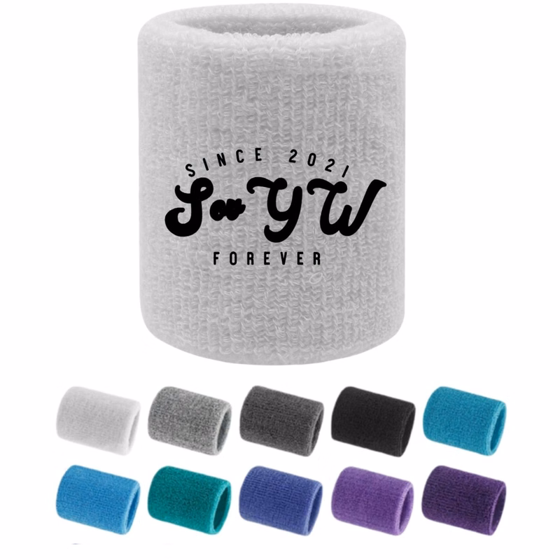 Cotton Knit Sports Wrist Sweatband