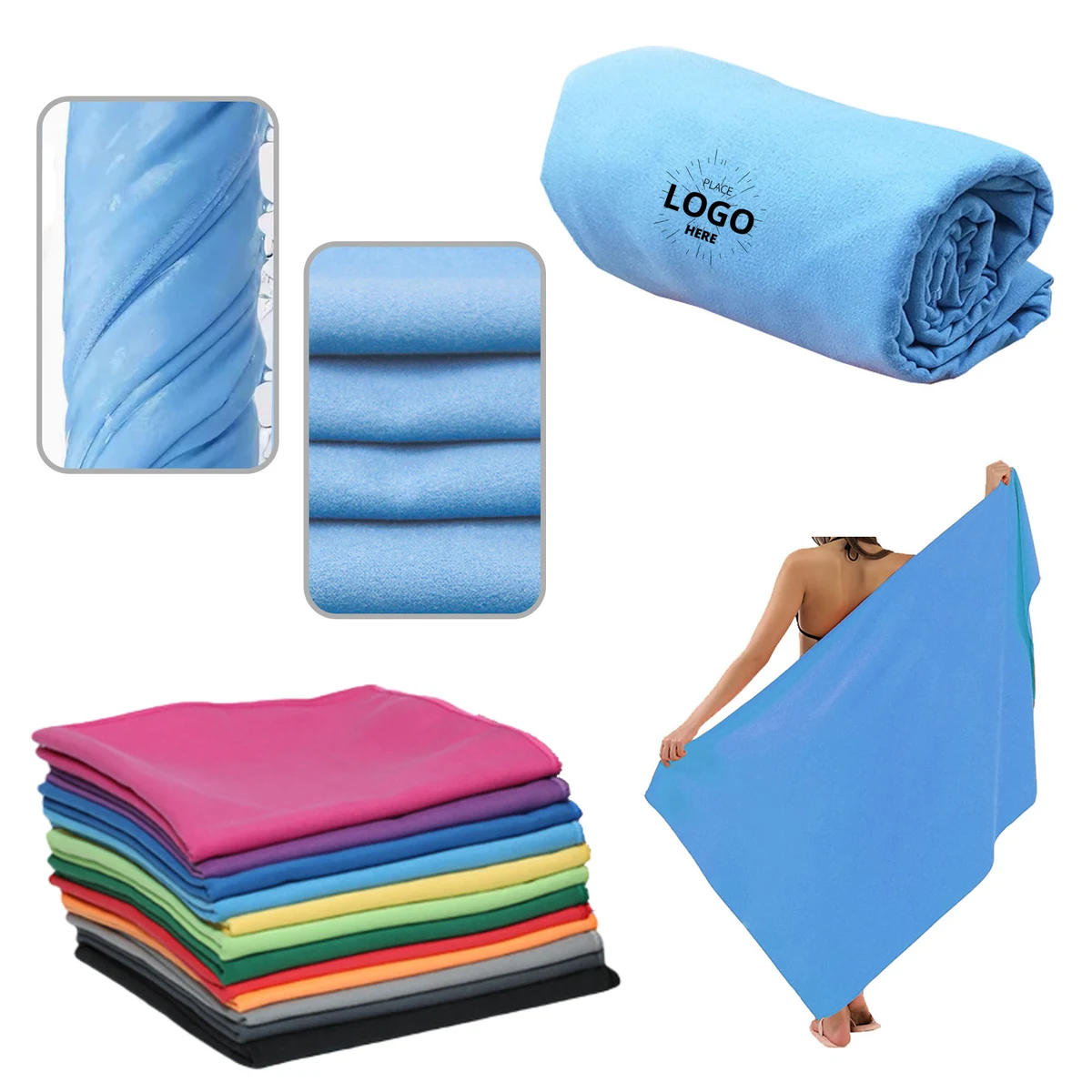 Microfiber Quick-drying Bath Swimming Beach Towel 1
