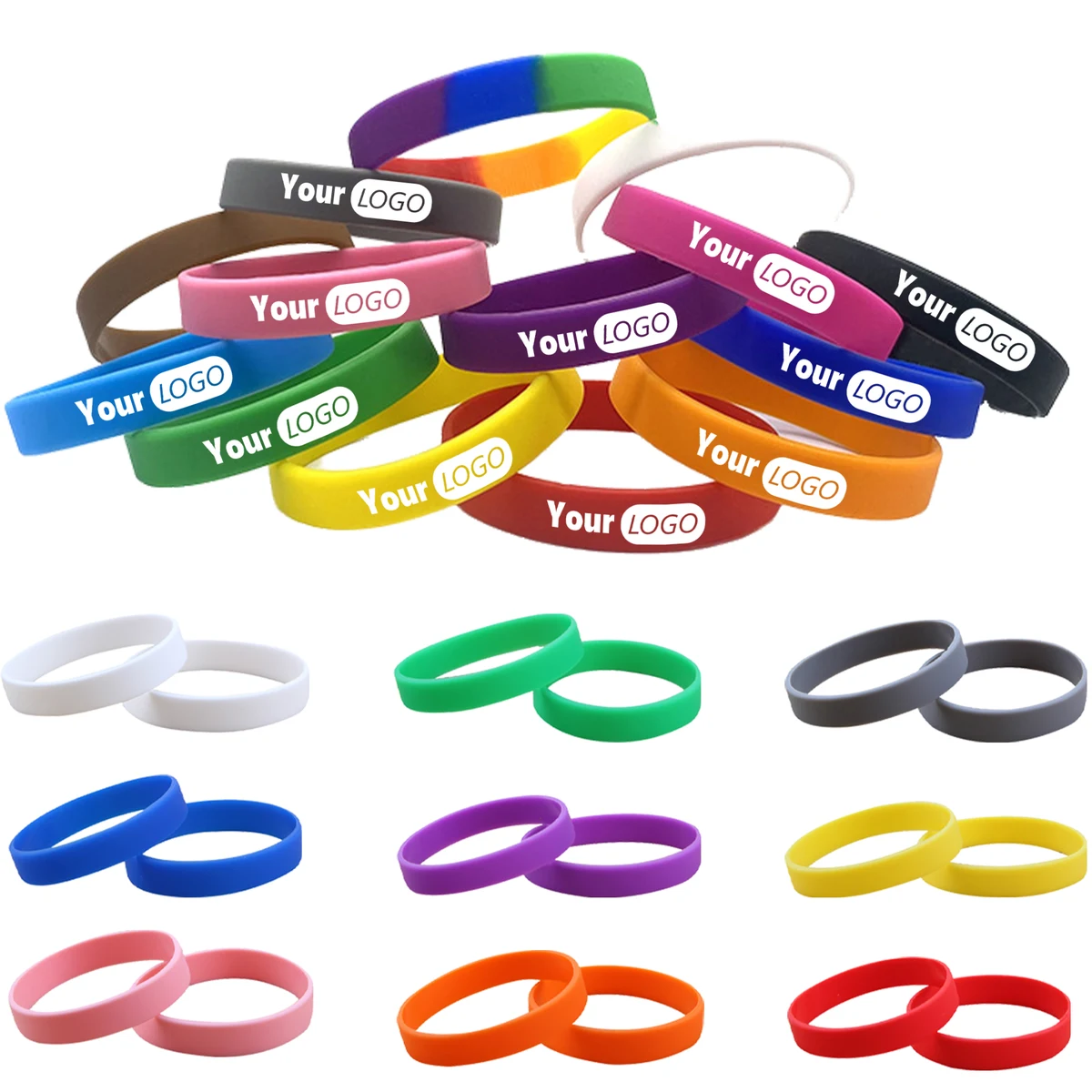 Solid Color Silicone Wristband 1