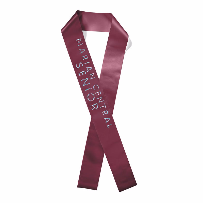 3" Badge Satin Sash - 65" Long - Sparkle