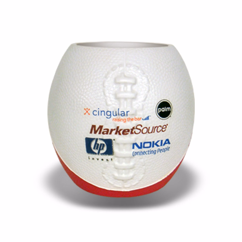 4" Football Can Cooler/ Pencil Cup