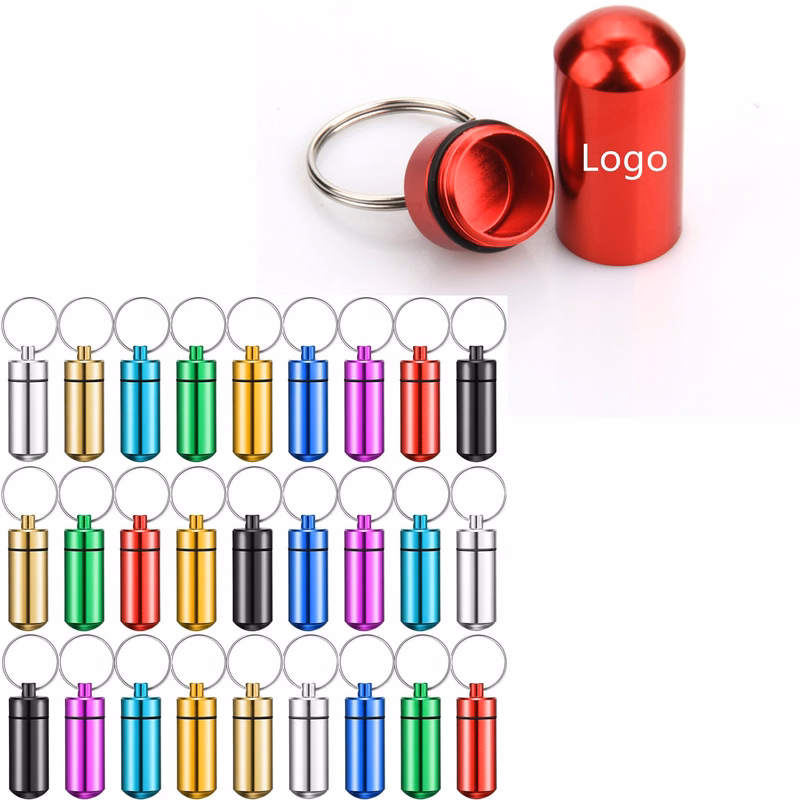 Waterproof Aluminum Pill Holders Storage