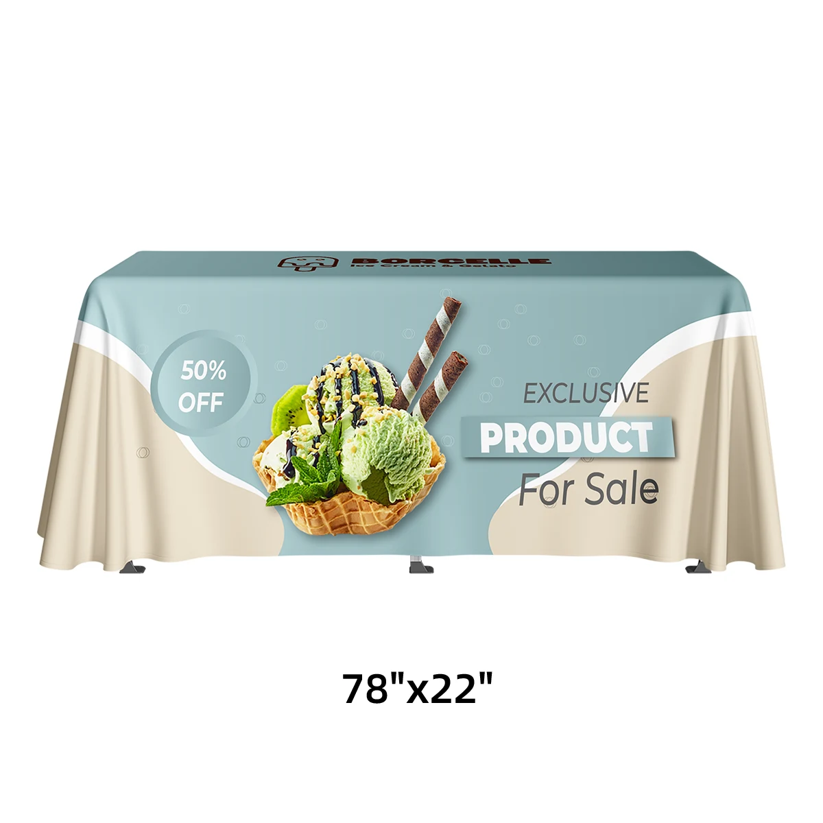 Portable Folding Display Table Kit - 78"x22" 1