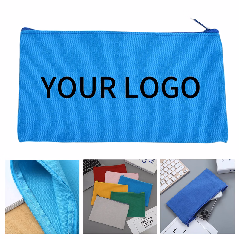 Canvas Zipper Pouch for Stationery