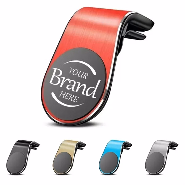 Custom Aluminum Magnetic Car Phone Holder — Universal Dashboard Auto Accessory