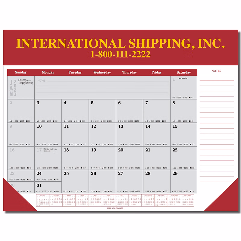 12 Month Calendar Vinyl Planner