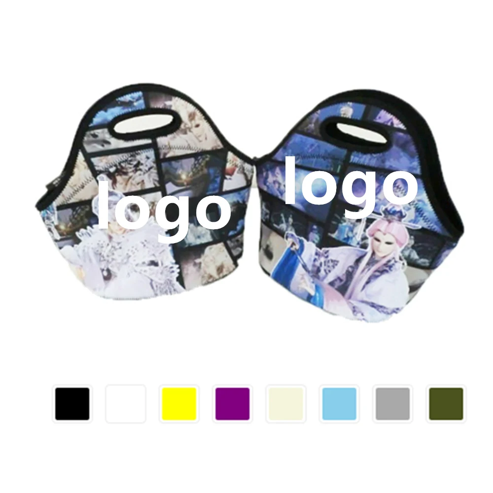 Tie Dye Sublimation Neoprene Lunch Bag 1