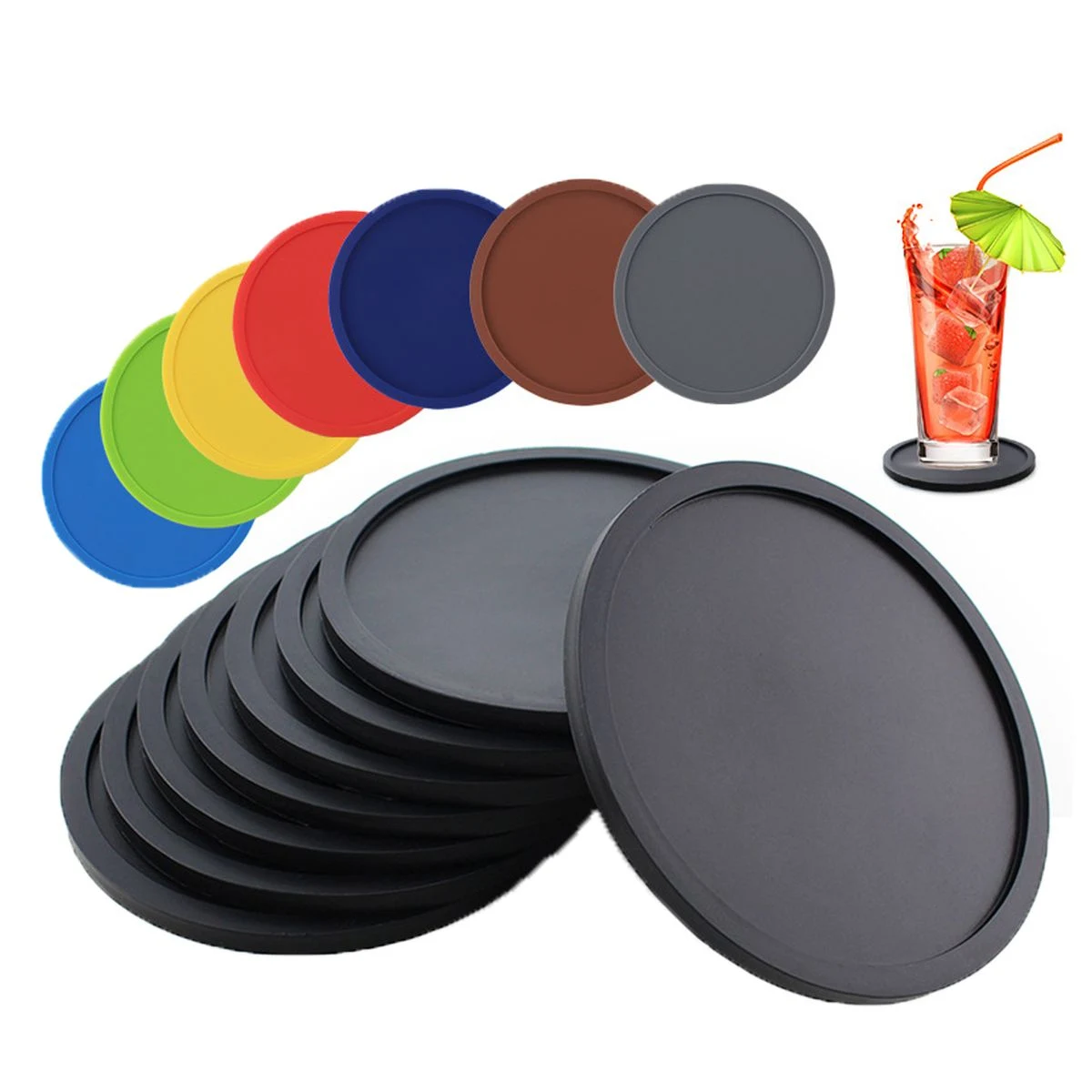 Silicone Drink Coasters 1