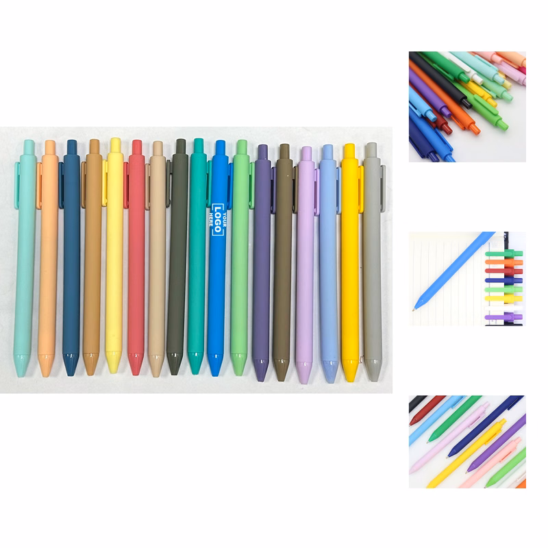 Retractable Soft Touch Gel Ink Pens Set