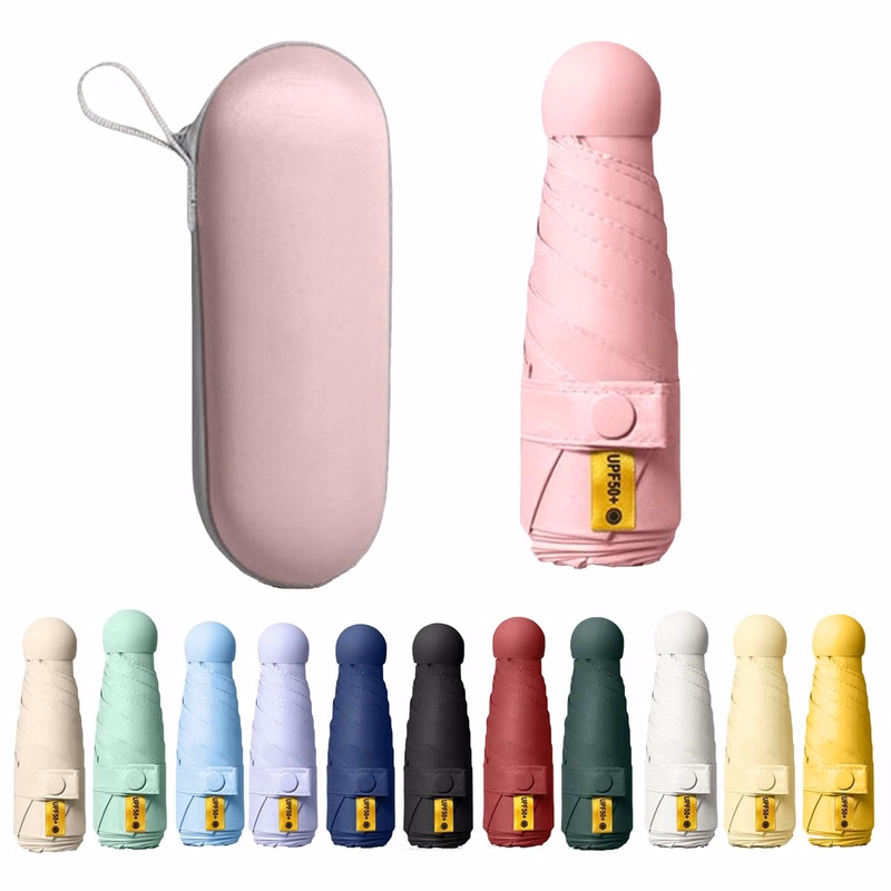 Mini Foldable Umbrella with Case