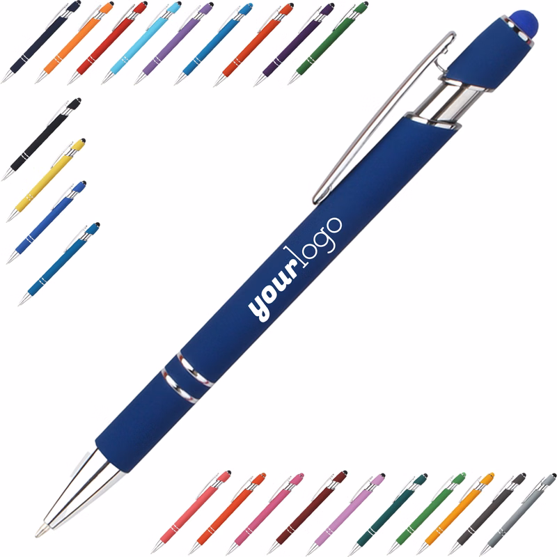 2-in-1 Stylus And Ballpoint Pen Metal Barrel Black Ink