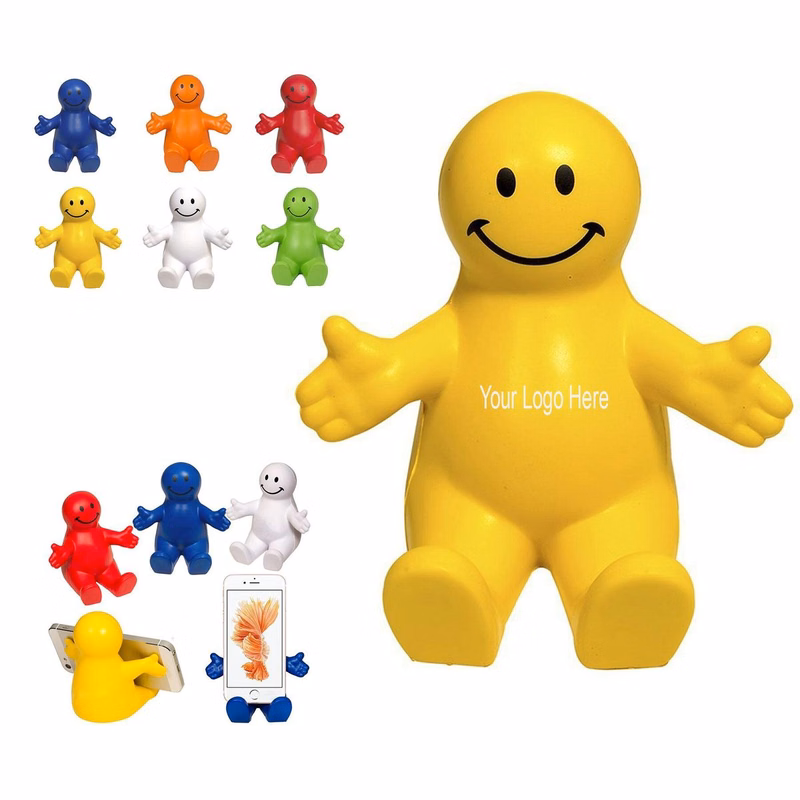 Squeezable Smile Phone Holder