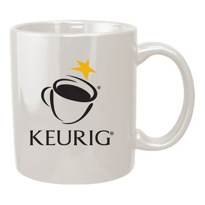 11 oz vitrified coffee mug - american white 1