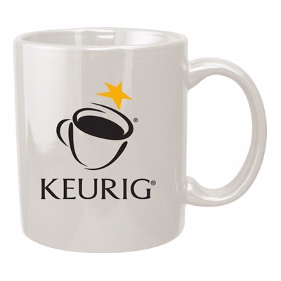 11 oz vitrified coffee mug - american white