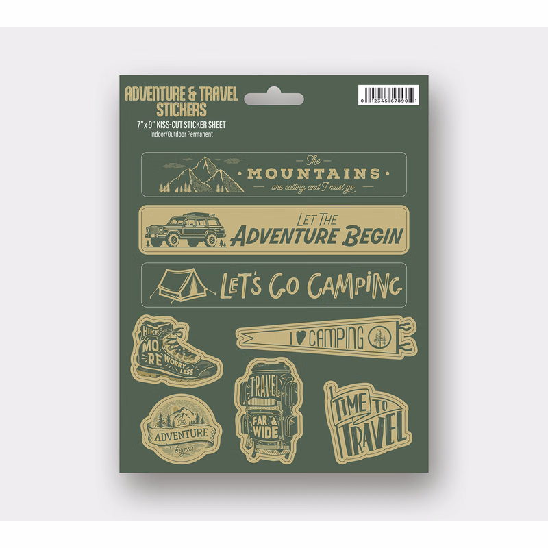 Permanent Outdoor Sticker - 55 to 64 Square Inches