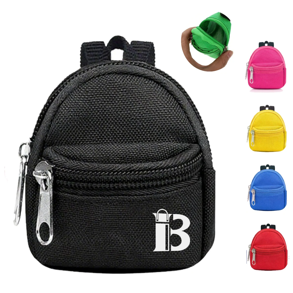 Outdoor Mini Nylon Backpack Shaped Coin Purse 1