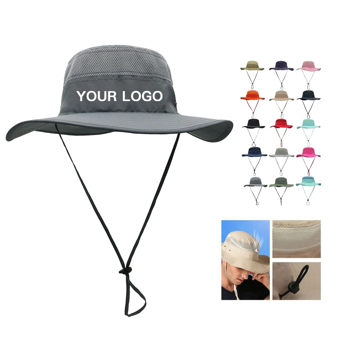 Lightweight Nylon Bucket Hat for Outdoor Activities 1