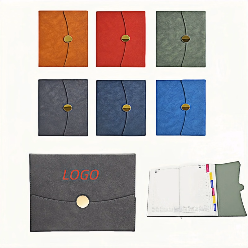 PU Leather Notebook - A5 Slim Refillable Notepad