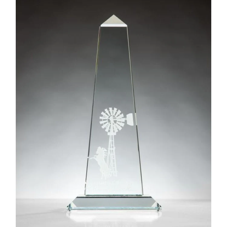 USA Obelisk Clear Glass Award 1