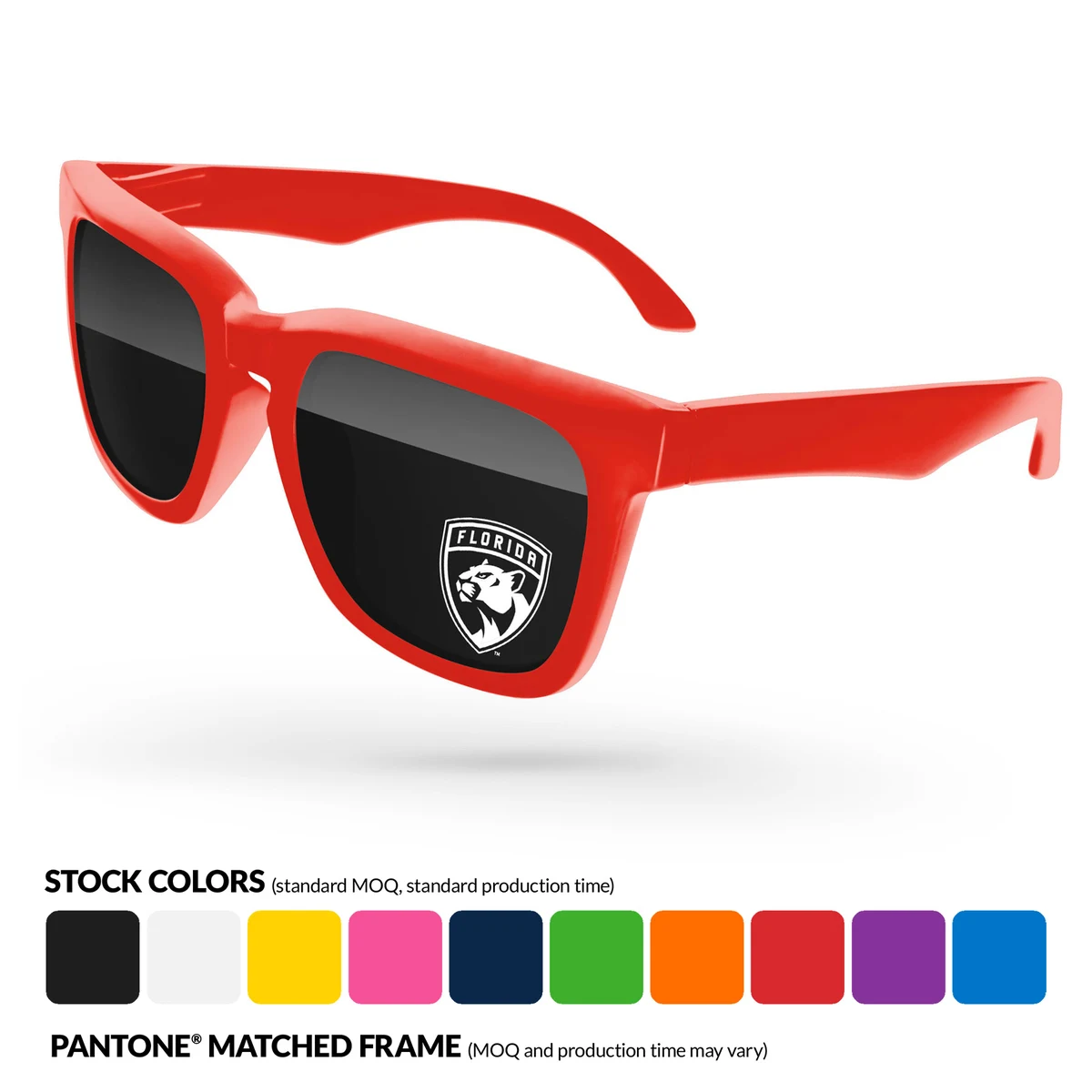 Bold Sunglasses w/ 1 Color Lens Imprint 1