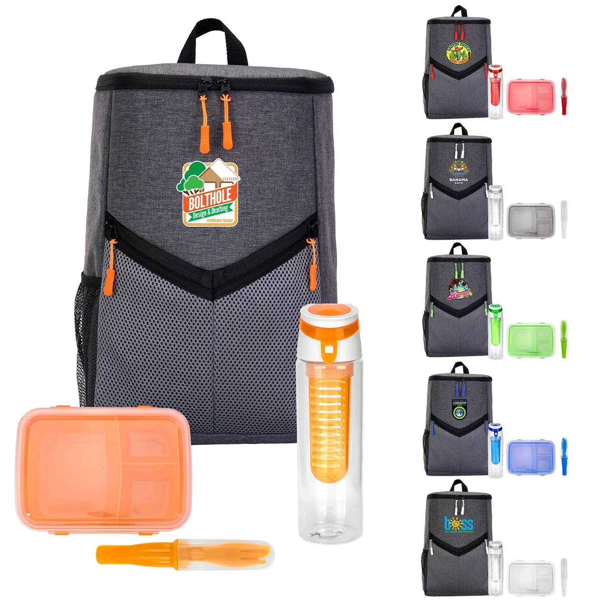 Victory Lunch & Drink To Go Backpack Set 1