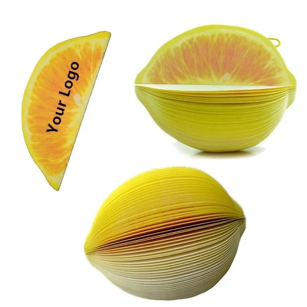 Lemon Shaped Note Memo Pad 1