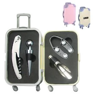 4 In 1 Suitcase Wine Opener With Corkscrew Blade And Handle 1
