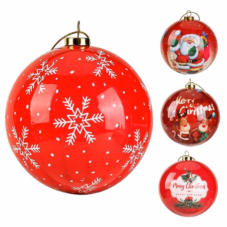 Decorative Christmas Ballsmade of quality plastic and painted in really pretty colors