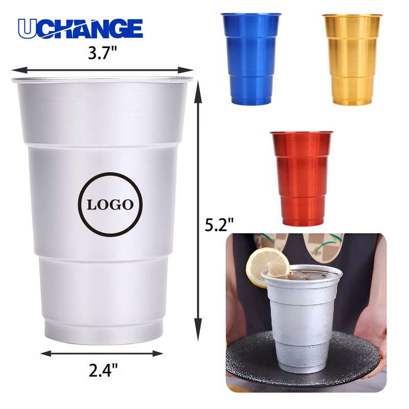 Lightweight Aluminum Cup Container (16 OZ)