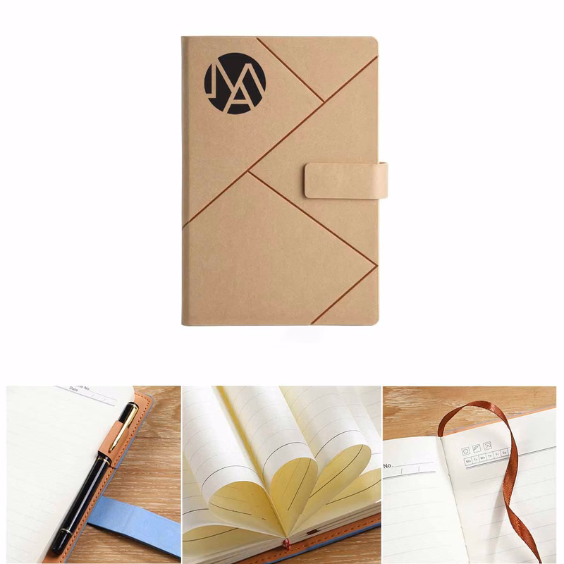 A5 Imitation Leather Pressed Wire Office Notebook