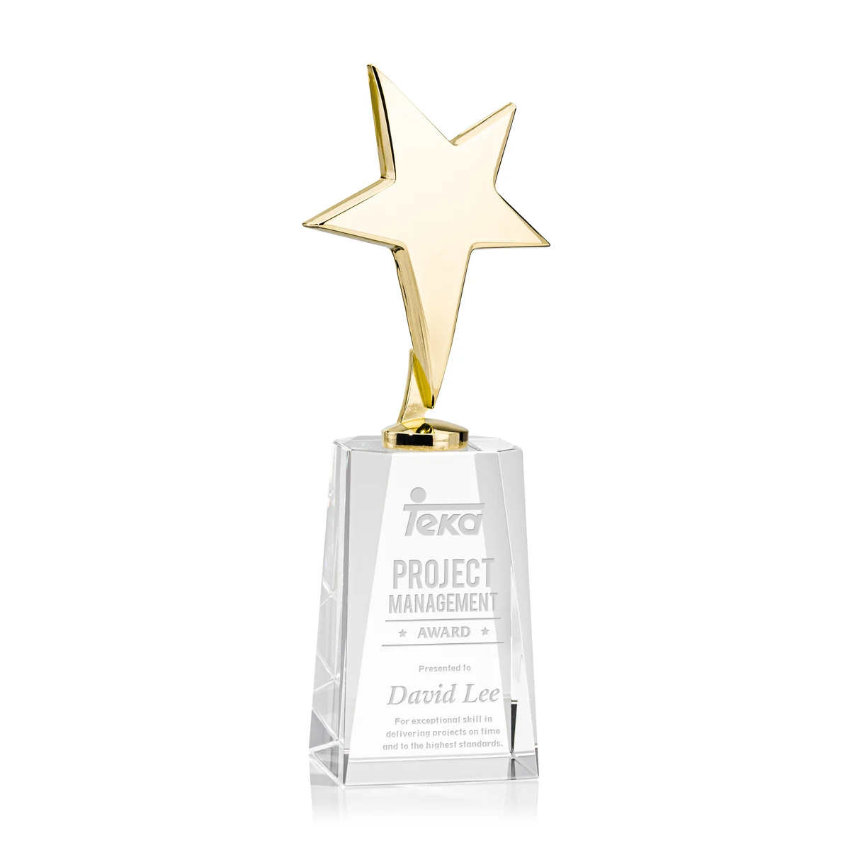 Tuscany Gold Star on Cairns Base - Clear 1