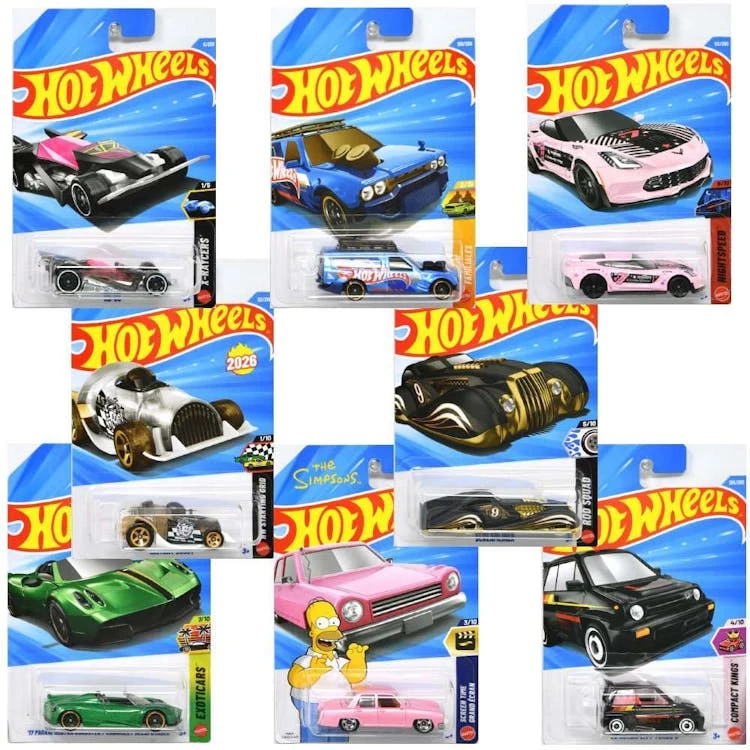 Hot Wheels Die Cast Car 1:64 Scale - Assorted Colors 1