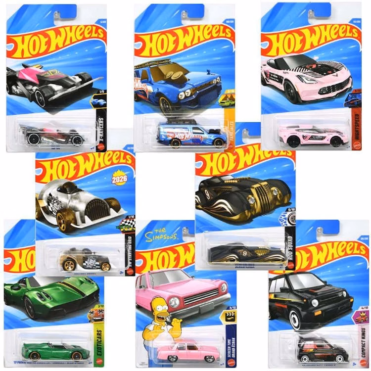 Hot Wheels Die Cast Car 1:64 Scale - Assorted Colors