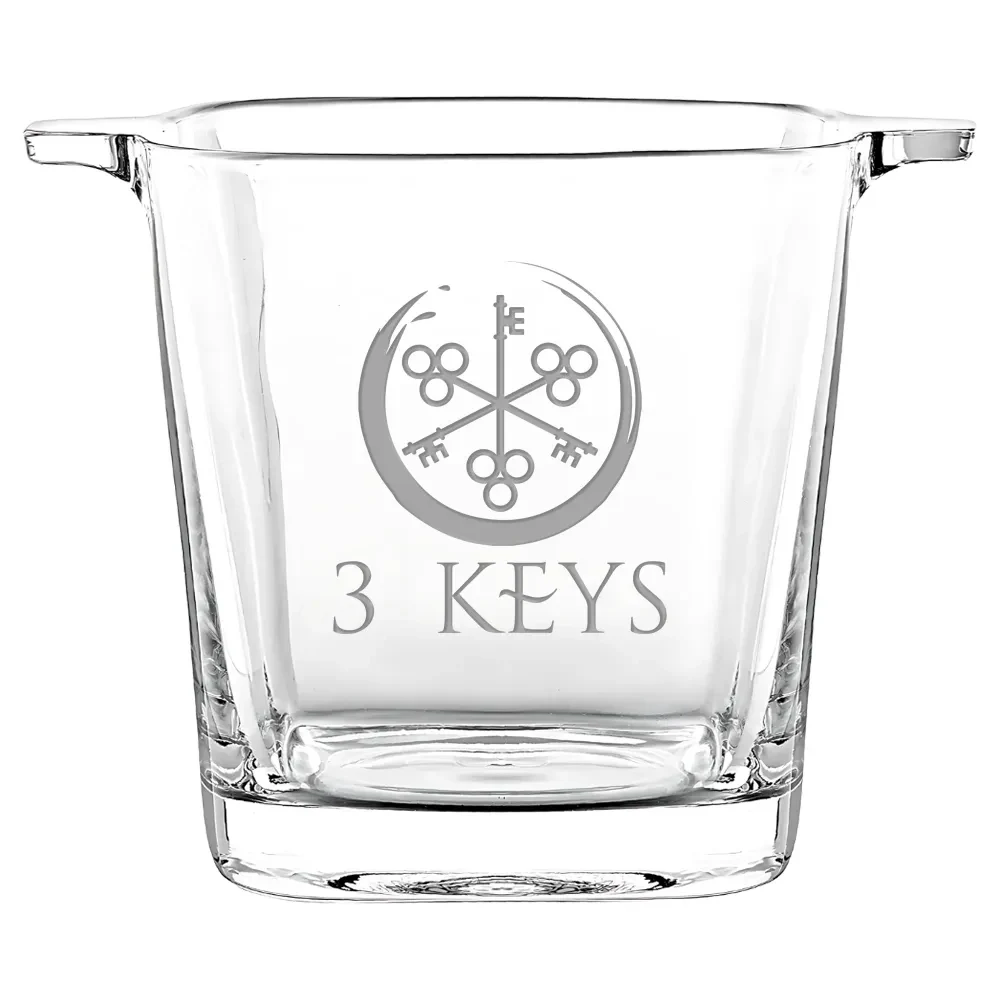 Square Glass Ice Bucket 1