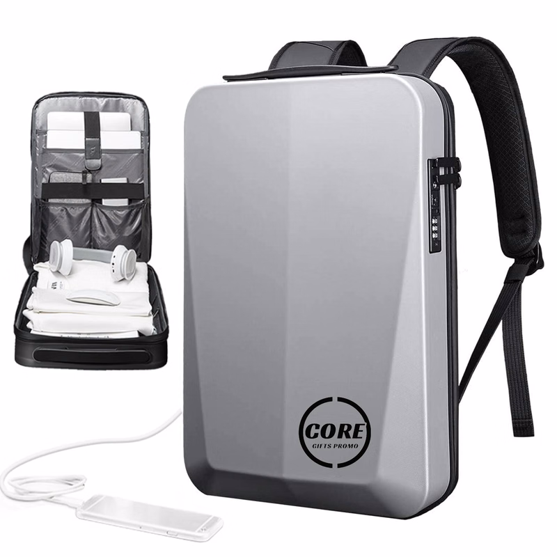 Carry On Eva Antitheft Hard Shell Waterproof Laptop Backpack