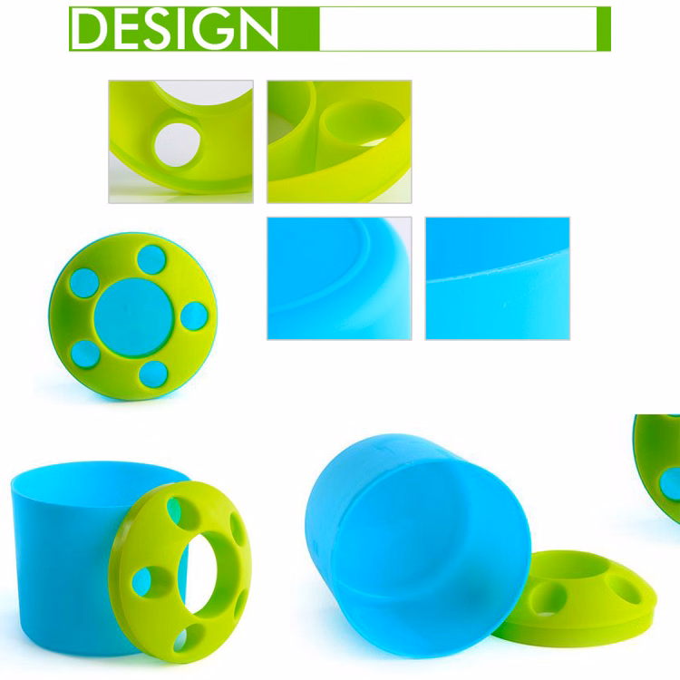 Multi-functional toothbrush holder
