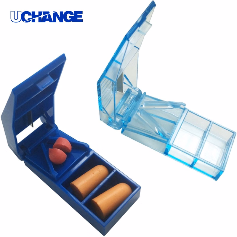 Health Square Pill Cutter Box Organizer