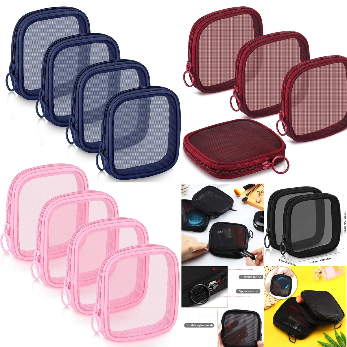 Mesh Makeup Bag Mesh Cosmetic Bag 1