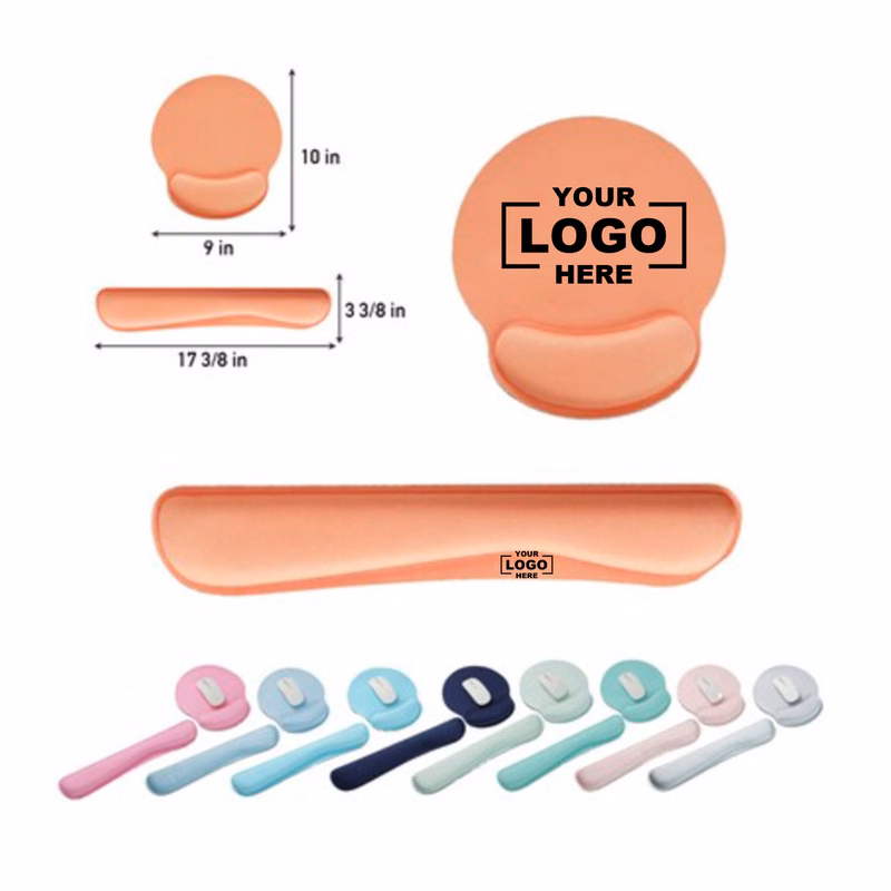 Ergonomic Mouse Pad and Keyboard Wrist Rest Set