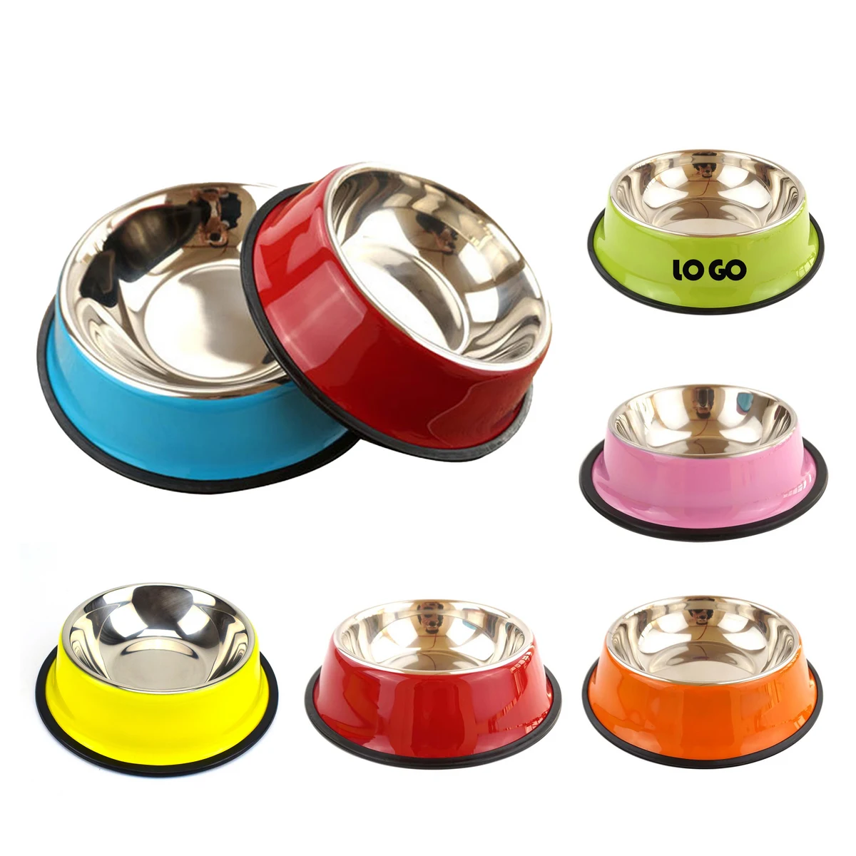 Non-slip Stainless Steel Dog Bowl 1