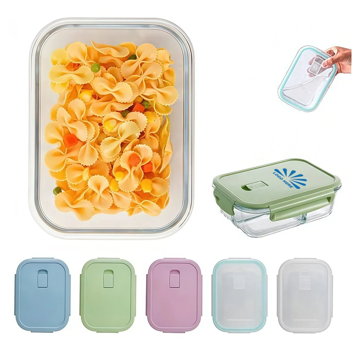 Glass Lunch Box Bento Food Storage Containers 1
