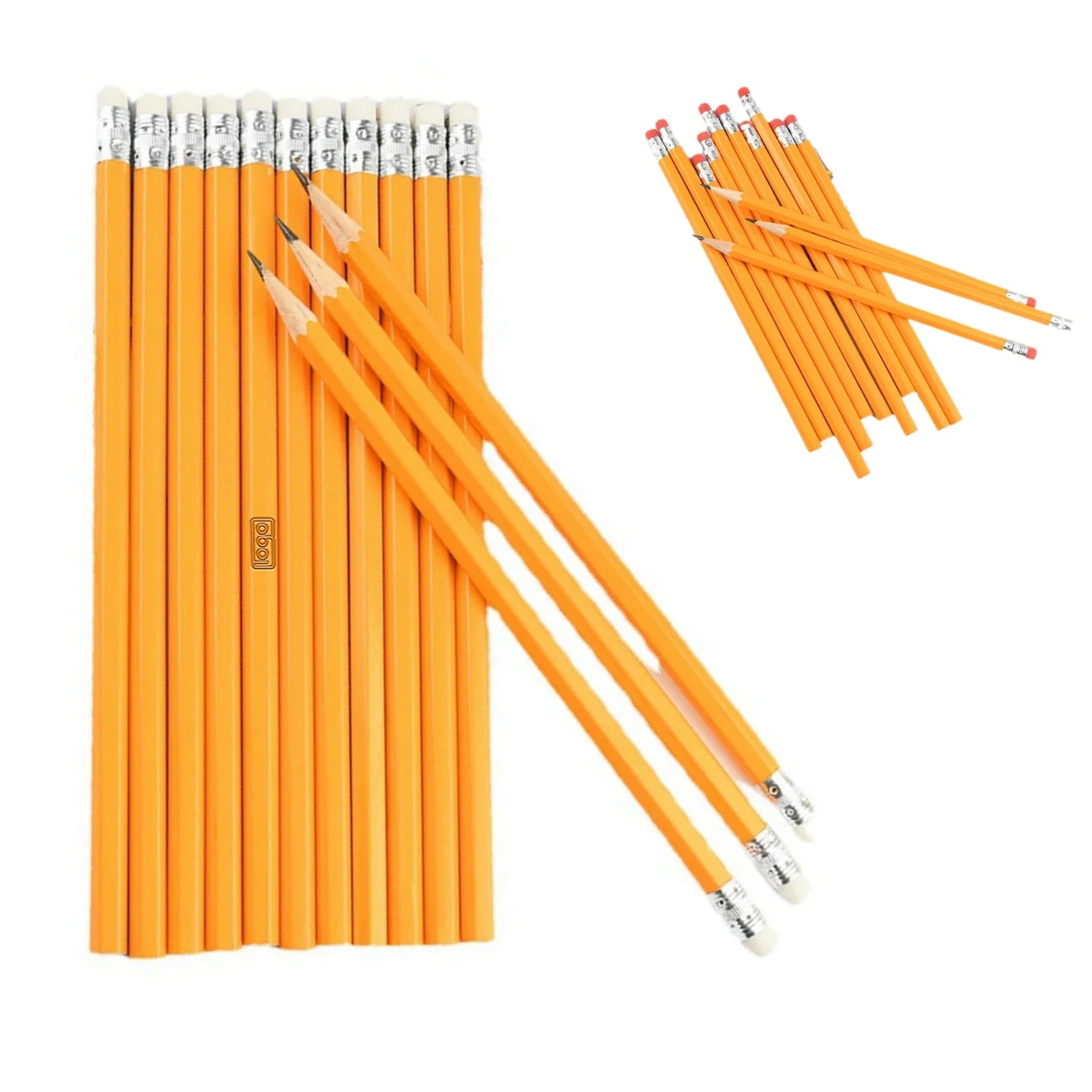 Multifunction Writing Wooden HB Pencils w/ Eraser 1